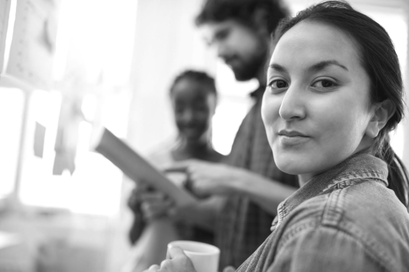Budget planning workspace showing financial documents and digital tools